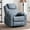 Gray-blue, variant on MEETWARM Massage Recliner with Heat, Swivel, Rocker, USB Ports & Cup Holders, Gray