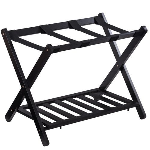 folding suitcase rack