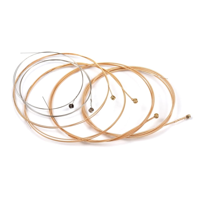 6 PCS Guitar Strings Acoustic Guitar Strings Steel Core Rust Proof String with Coated Phosphor