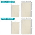 thumbnail image 4 of Superior Brou Geometric Diamond Washable Bath Rug, Set of 2, Large, Ivory, 4 of 10