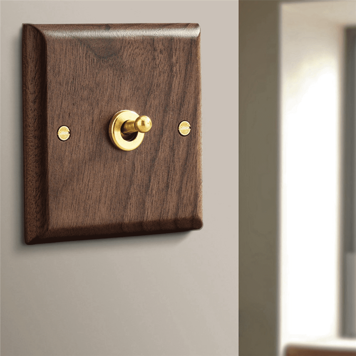 6X Retro American Industrial Style Light Switch Socket,Solid