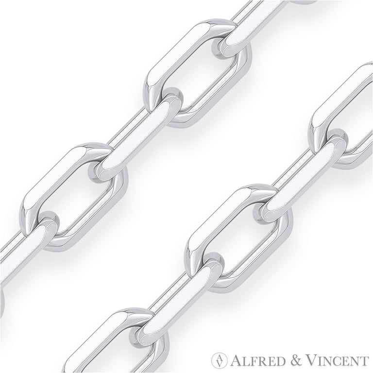 925 Solid Sterling Silver Anchor Link Cable Chain Bracelet Italy - All Sizes Available