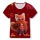 thumbnail image 1 of Camiseta roja giratoria de Disney, camisetas de oso Kawaii, ropa de princesa Panda para niños, camiseta con estampado 3D de dibujos animados para niños y niñas, Tops de verano 90 Gao Jinjia LED, 1 of 2