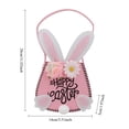 thumbnail image 2 of Easter Egg Hunt Basket Cute Bunny-Shaped Tote Gift Basket Candy Goody Cookie Box Holder for Easter Party Favor Supplies, 2 of 7