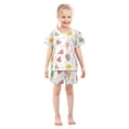thumbnail image 3 of Watermelon Popsicle Pattern Summer Pajama Set Soft Cotton Short Sleeve Sleepwear 2PCS Pajama Sets Breathable Lounge Set Size 10Y, 3 of 7