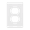 White, variant on ENERLITES Jumbo Duplex Wall Plate, Oversized Receptacle Outlet Cover, 1-Gang, Polycarbonate Thermoplastic, 8821O-W, White