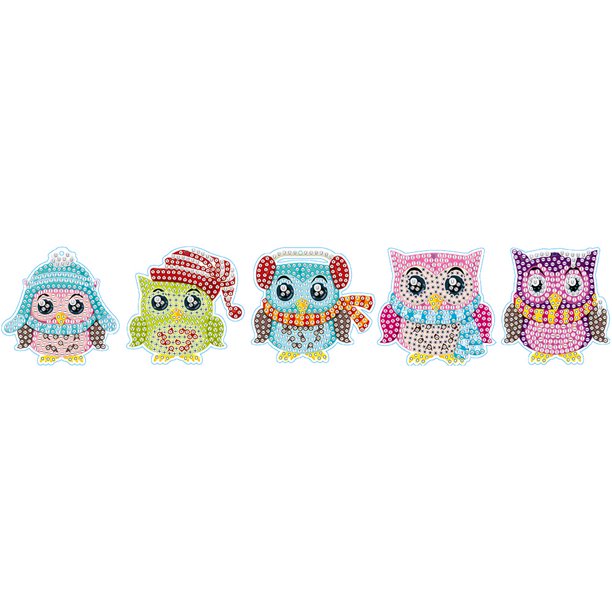 Cuadros Decorativos Llavero con pintura de diamante de 5 piezas bolsa de Goblin Wdftyju de Halloween y Navidad colgante artesanía de arte DIY regalos de cumpleaños y Navidad de doble cara