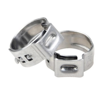 50 Pcs Stainless Steel Hose Clamps 5 Sizes Metal Hose Clamp 1", 3/4", 3/8", 1/2", 5/8" Anti-Rust for Family Water Hose Pipe Fittings