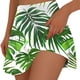 thumbnail image 1 of Faldas de Tenis Plisadas para las Mujeres Estampado de Hoja de Verano Atlético Elástico, Falso Pantalones Cortos de Dos Piezas, 1 of 5