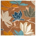 thumbnail image 4 of SAFAVIEH Soho Keith Floral Wool Area Rug, Brown/Multi, 2' x 3', 4 of 9