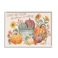 thumbnail image 5 of Stupell Industries Leaves Falling Autumn Is Calling Phrase Pumpkin Baskets, 30 x 24,Design by Janelle Penner, 5 of 5