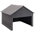 thumbnail image 1 of vidaXL Lawn Mower Garage Grey 80x80x70 cm WPC, 1 of 5