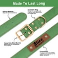 thumbnail image 5 of Beirui Personalised Leather Dog Collar Custom Name for Medium Large Dogs Adjustable, 5 of 8