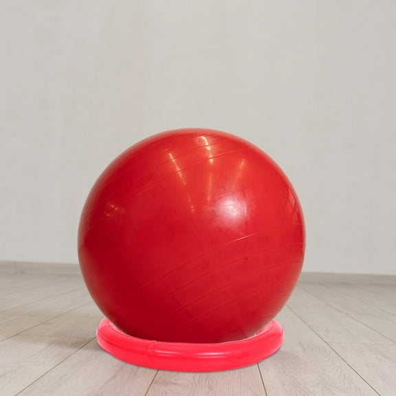 LOLIPPYY Red PVC Yoga Ball Holder for Home Use with Explosionproof Design and Accurate Positioning   Stability Stand