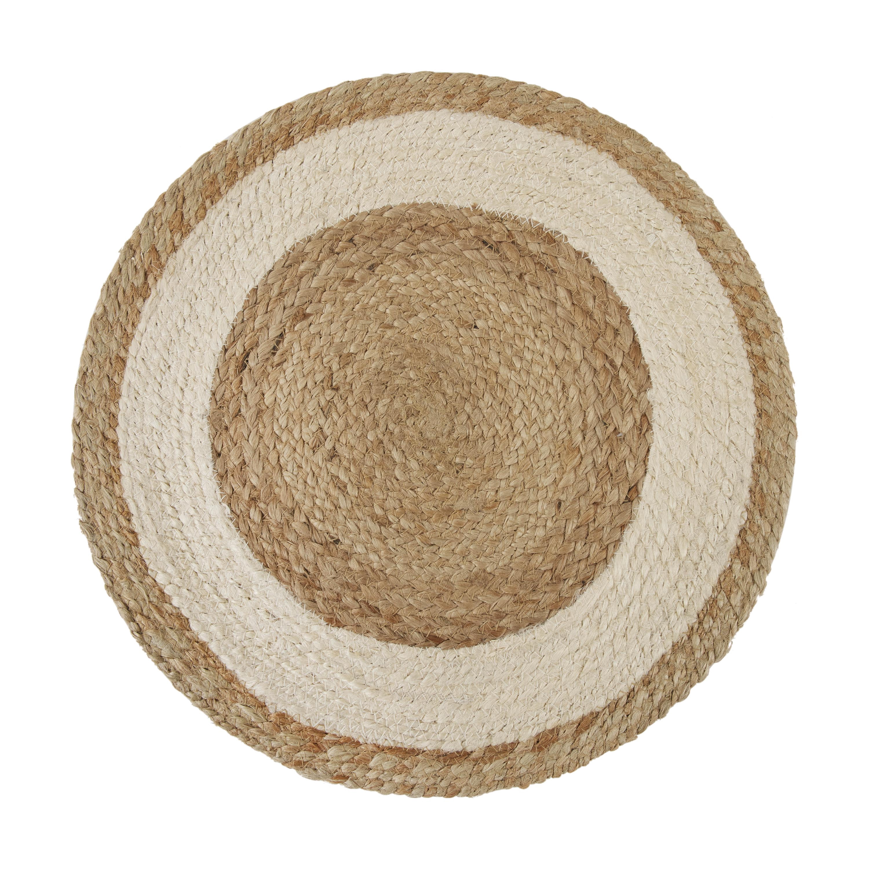 Better Homes & Gardens Set of 4 Jute Placemats, 1 Table Runner and Set of Four White Napkins Bundle
