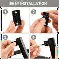 thumbnail image 5 of Rail de Rideau Flexible et Flexible, Monté au Plafond Ou au Mur, Rail de Rideau Coulissant Noir Courbé Robuste pour VR 5 Mètres, 5 of 5