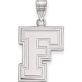 thumbnail image 1 of Sterling Silver Rh-Plated Logoart Fordham University Large Pendant (25 X 14) Made In United States ss006fou, 1 of 5