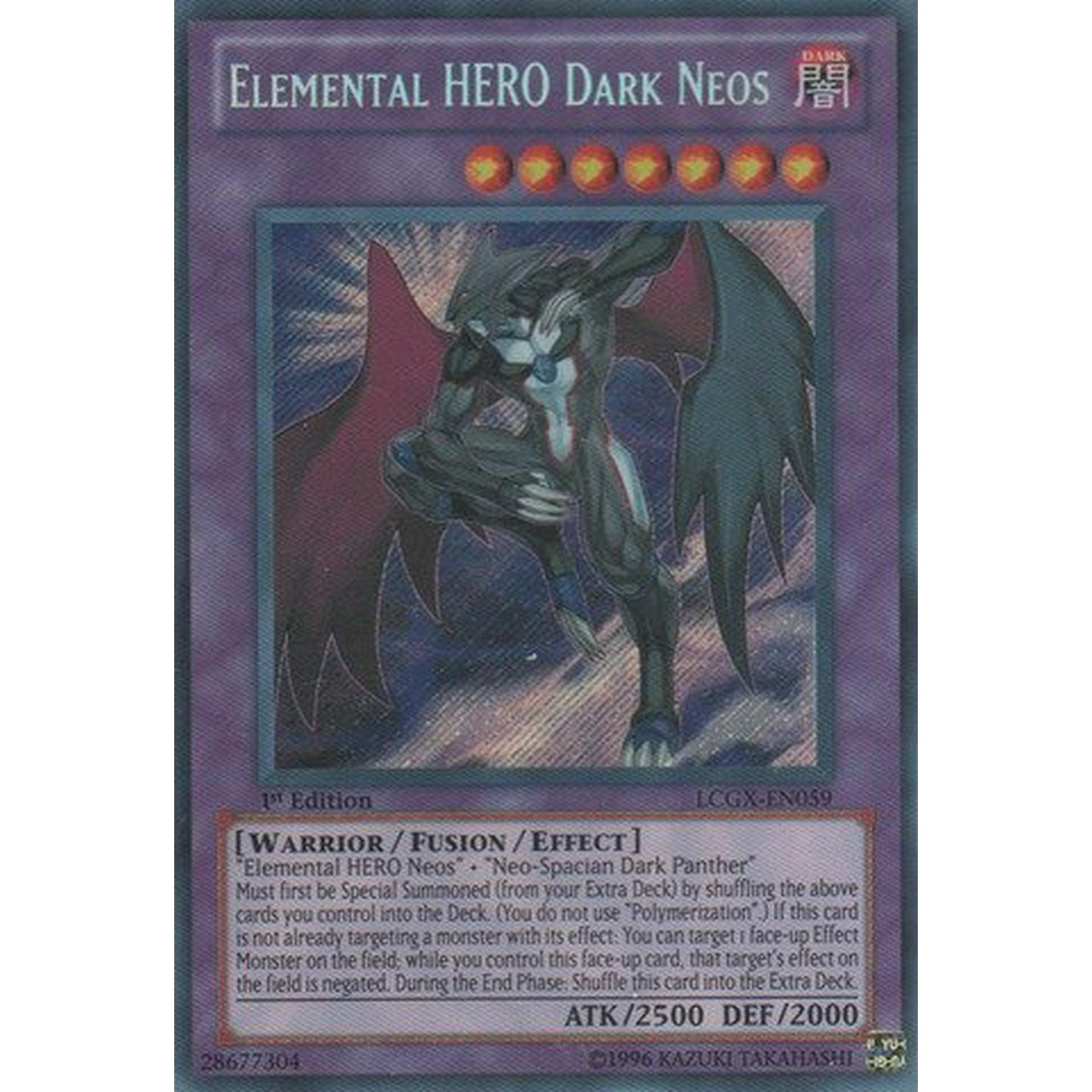 Yu Gi Oh Elemental Hero Dark Neos Lcgx En059 Legendary Collection 2 1st Edition Secret Rare Walmart Canada