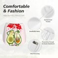 thumbnail image 4 of Pofeuu Avocado Lovers Wearing Umbrella Print Women's Athletic Shorts Running Workout Shorts Tummy Control Quick Dry Gym Shorts with Pockets Double layer sports shorts-Small, 4 of 7