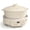 Cream White, variant on MAGNIFIQUE 4.5 Quart Olive Green Round Claypot Multi-Cooker, Digital Slow Cooker with Removable Non-Toxic Pot