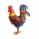 thumbnail image 5 of Gallo de hierro estatua del jardín, estatuilla animal Decoración para el hogar patio arte pollo escultura césped ornamento entrada Halloween valla, 5 of 9