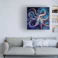 thumbnail image 2 of Canvas Wall Art - Sasha 'Octopus Abstractions' Wall Art for Living Room, Bedroom, or Office Décor by Trademark Fine Art - 35 x 35 Inches, 2 of 4