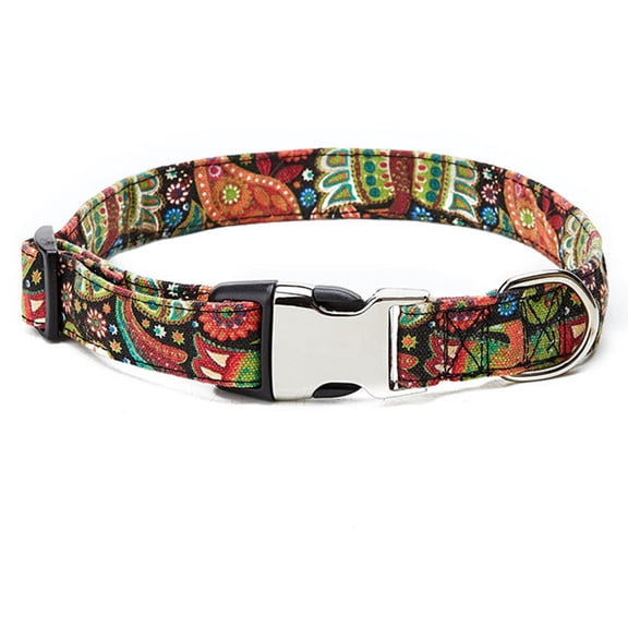 Pet Collar Dog Fashion Style Traction Collar Dog Semi-metal Buckle Neck Sleeve