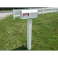 thumbnail image 3 of Handy Post Sleeve, HP-1WSL, 42-in H x 4-in W, Heavy Duty, White, Vinyl Mailbox Post Sleeve, 5 lbs, 3 of 5