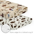 thumbnail image 4 of Sweet Jojo Designs Wild West Cowboy Red Blue and Brown 3 Piece Mini Crib Bedding Set, 4 of 6
