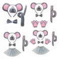 thumbnail image 3 of ZheElen Mouse Costumes, Mouse Character Costumes, Holiday Sets. Ear Designs, Machine Washable. Perfect Christmas, Photo Props. 6 Pec Complete set, 3 of 6
