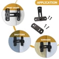 thumbnail image 5 of Minkissy 1-Pack Black Stainless Steel Barn Style Door Latch, Heavy Duty Hardware for Gates and Doors, 5 of 8