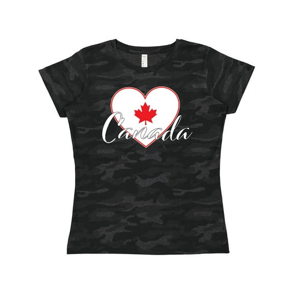 Inktastic Canada-heart and maple leaf Women's T-Shirt