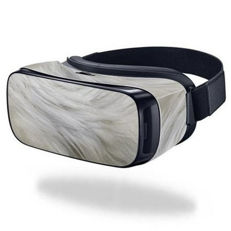 MightySkins SAGEVR-White Fur Skin for Samsung Gear VR Original Cover Wrap Sticker - White Fur