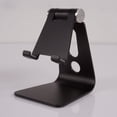 thumbnail image 4 of Shisuyan Support Réglable en Aluminium Multi-Angle pour Cellulaire Dock pour iPhone 7 6 6s Plus 5 5s 5c Tablettes Téléphone Intelligent Android Support Universel (Noir), 4 of 5