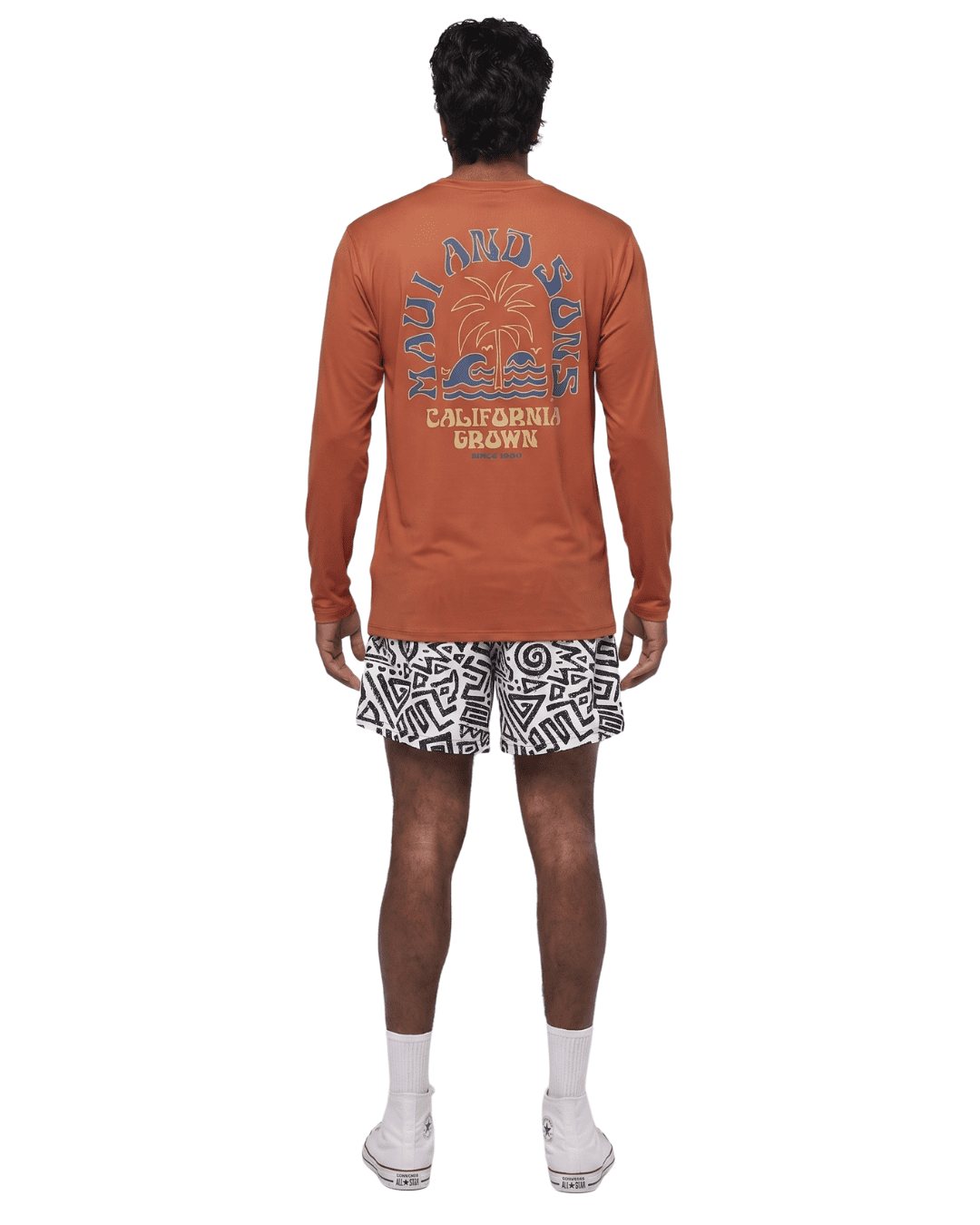 Maui and Sons Cali Grown Canyon Long Sleeve Sun Shirt for Men Made With 50+ UPF Protection Moisture Wicking Fabric Designed for Everyday Comfort