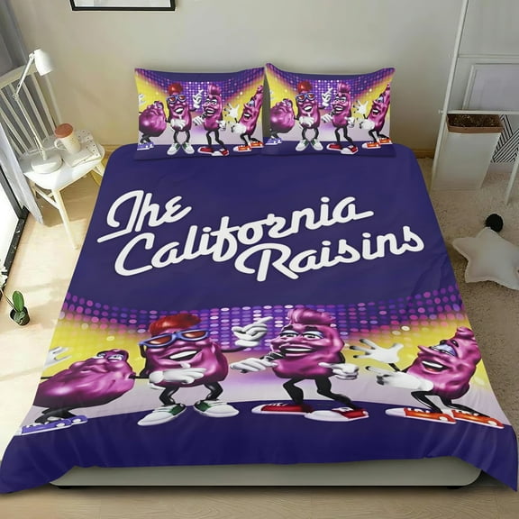 The California Raisins-themed Bed Sheet Set Three Piece Set Comfortable And Skin Friendly Unique Design Home Decor Gifts For Family Friends fans36x75Inches（90cm*190cm）