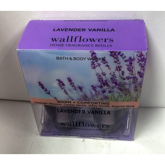 Recargas de fragancia Bath & Body Works, lavanda y vainilla, 50 ml, paquete de 2