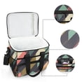 thumbnail image 6 of FORMRS Insulated Cooler Bag 24 Cans Capacity Soft Leakproof Lunch Box with Side Pockets, Green Geometric, 6 of 7
