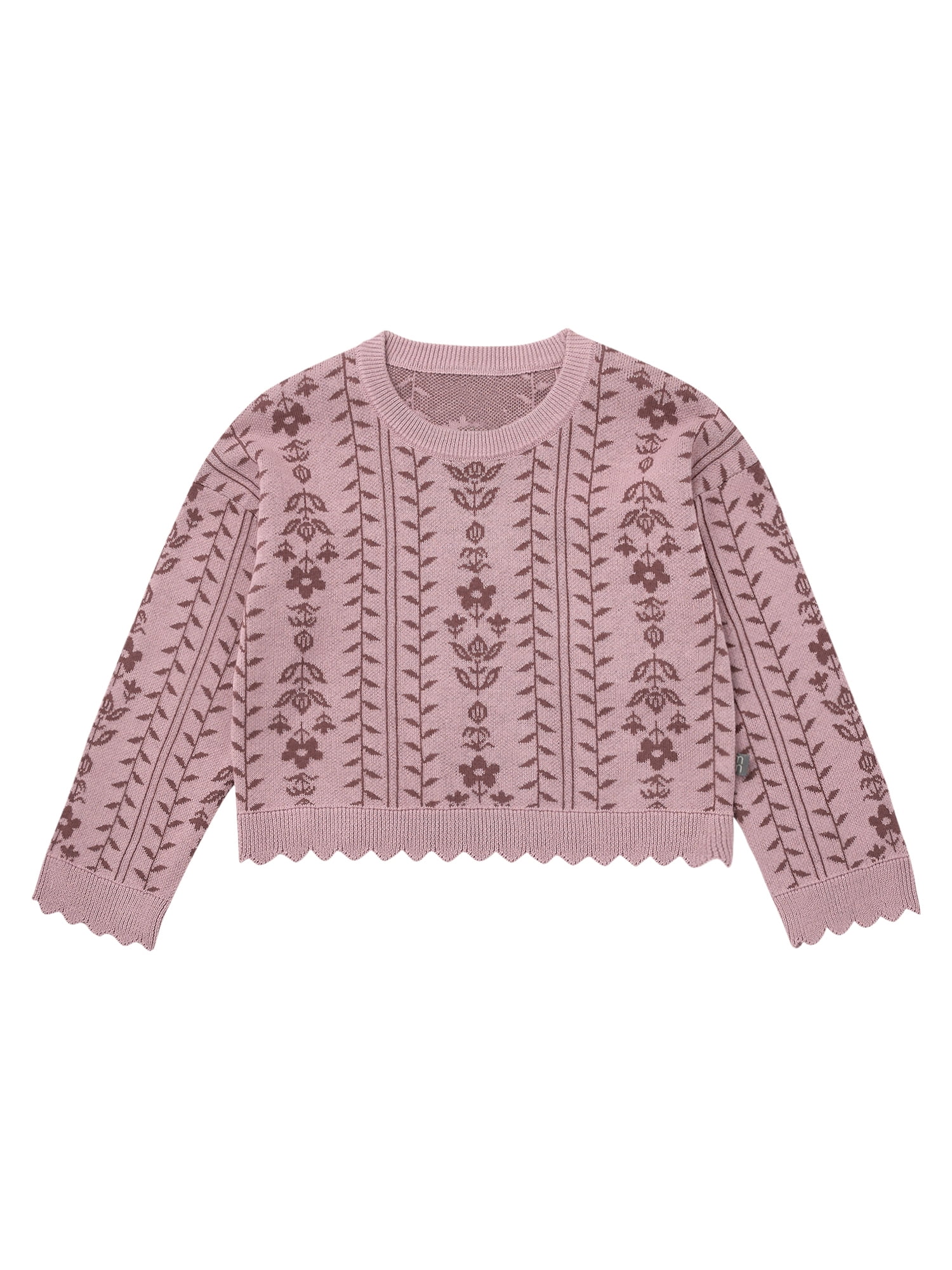 Modern Moments by Gerber Toddler Girl Jacquard Sweater and Pant Set, 2-Piece, Sizes 12 Months - 5T