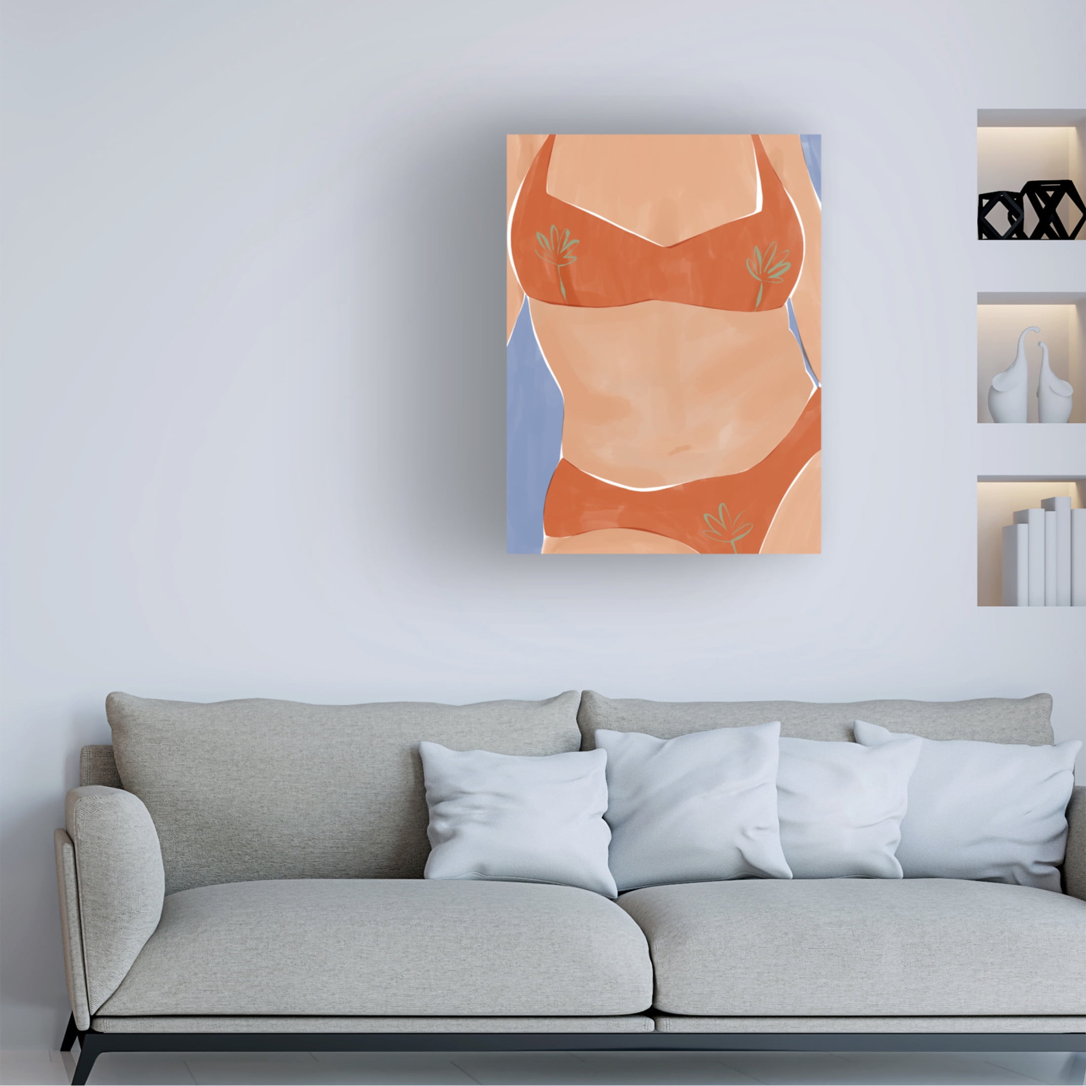 Trademark Fine Art Ivy Green Illustrations Bikini Babe Canvas Wall Art