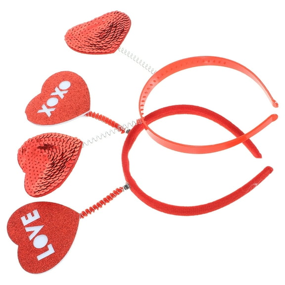 HAKIDZEL Red Heart Headband for Kids Valentine's Day Party Cloth Durable and Reliable One Size Fits Most