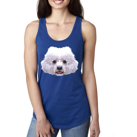 Bichron Dog Animal Lover Ladies Racerback Tank Top