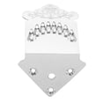thumbnail image 1 of Mandolin Metal Tailpiece Parts Silver Color 8String Fixation 1Set, 1 of 5