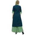 thumbnail image 2 of Phagun Women's A-Line Kurti Kurta Green Dress With Palazzo Indian Clothing-6, 2 of 6