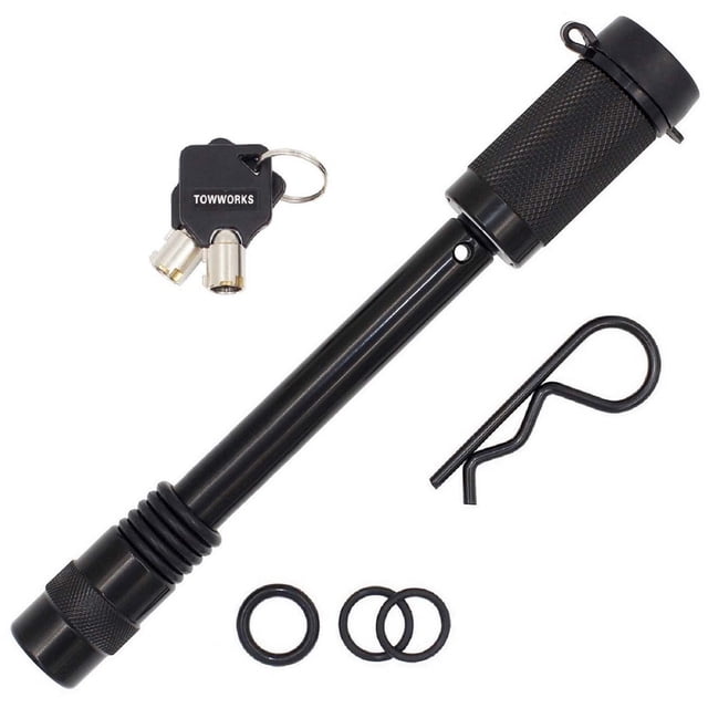 Candado de enganche para remolque TowWorks 79831, único, con llave, 5/8 y 4,5 cm de ancho