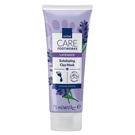 Avon Care Footworks Lavender Exfoliating Clay Mask 75ml