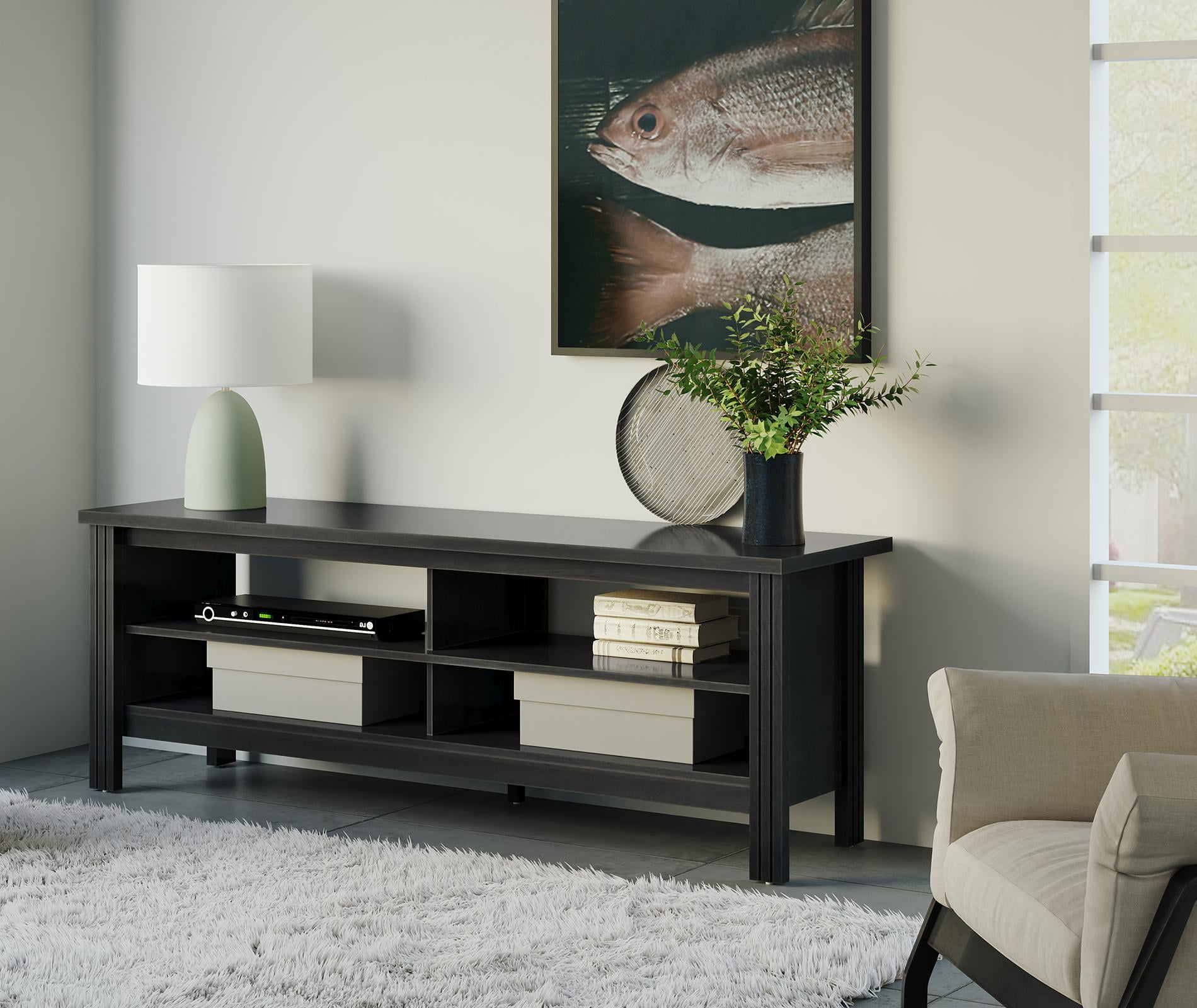 Wampat TV Stand for TVs up to 65", Black