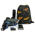 thumbnail image 3 of 13.5 x 16.5 Inch Halloween Pattern of Waterproof Drawstring Backpack with Shoe Compartment – Lightweight Dry Wet Separation Gym Bag for Men Women & Teens, 3 of 5