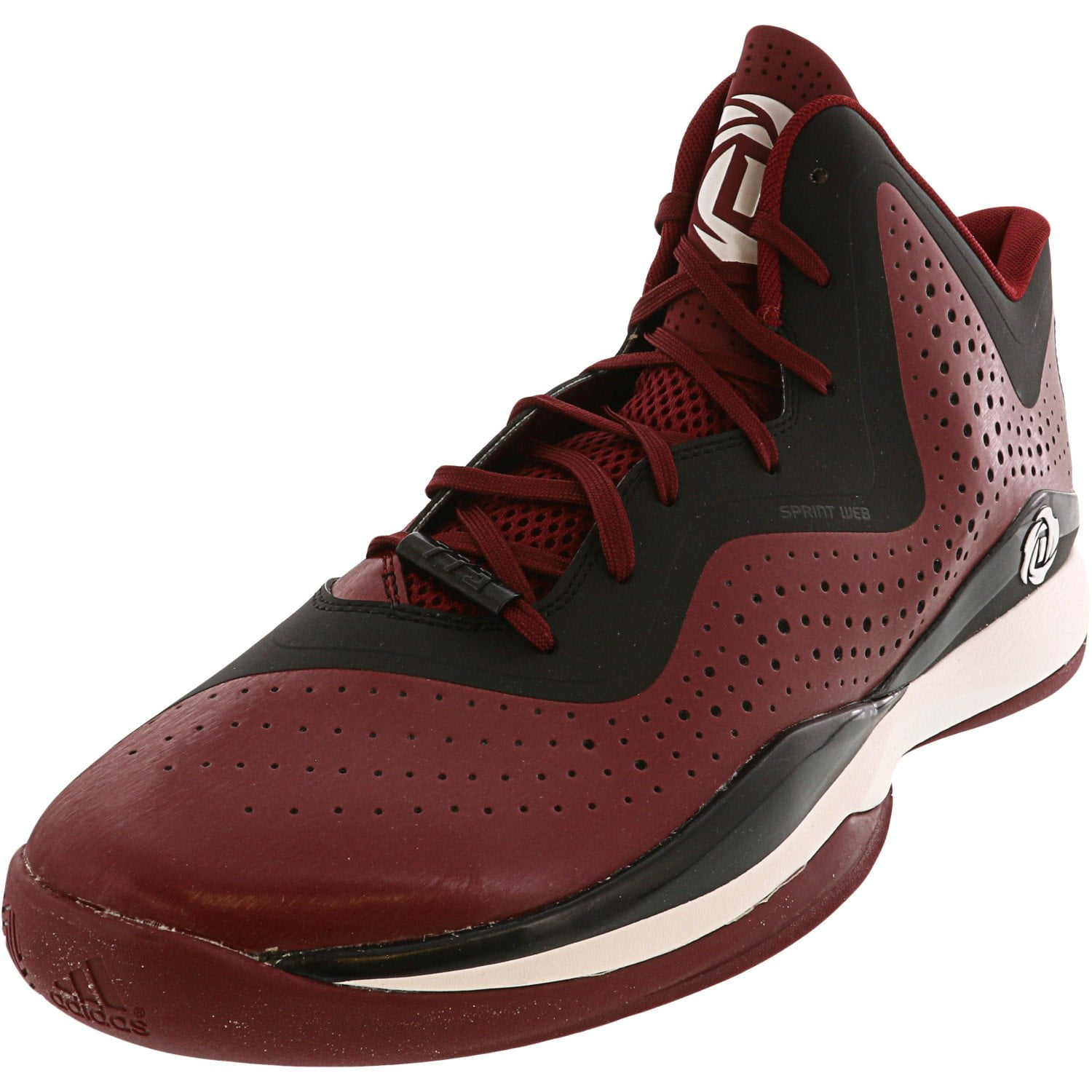 Adidas Men's D Rose 773 Iii Maroon / Coreblack Footwear White High-Top ...