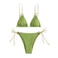 thumbnail image 1 of Conjuntos de bikinis sólidos de encaje de cintura alta dividida para mujer OAVQHLG3B Store  lin121212, 1 of 4